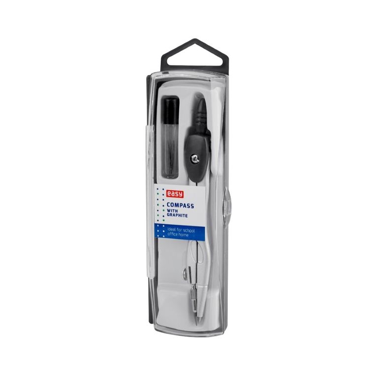 Easy, cyrkiel metalowy z grafitem