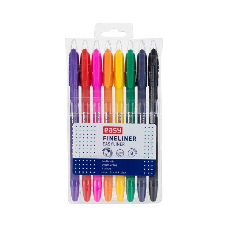 Easy, Easyliner, cienkopis, 8 kolorów