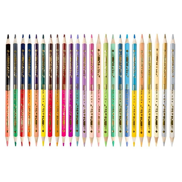 Easy, kredki drewniane dwustronne, trójkątne