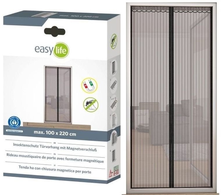 Easy Life Mako, moskitiera magnetyczna na drzwi, lamelowa, 100-220 cm