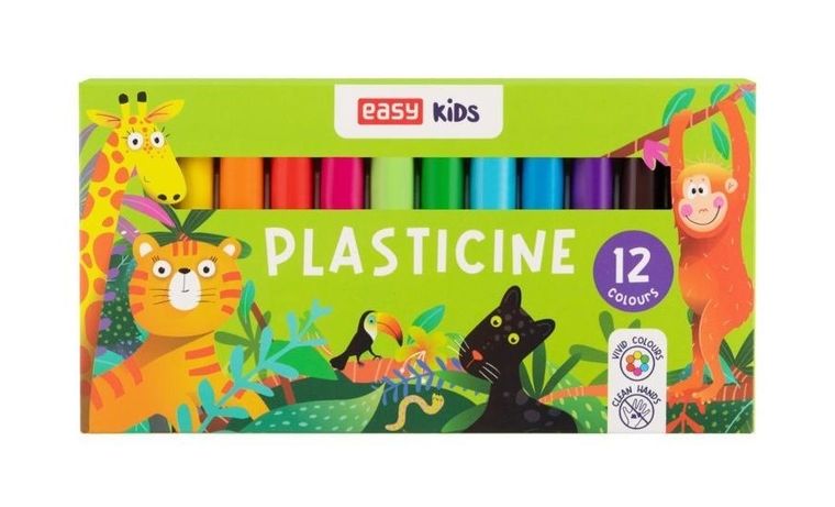 Easy, plastelina, 12 kolorów