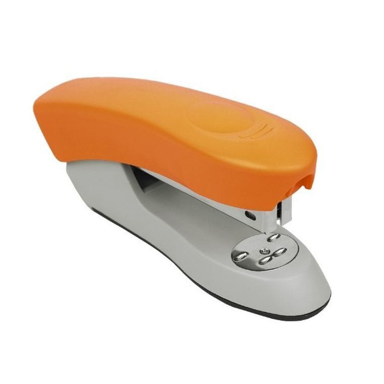 Easy, zszywacz plastikowy, pomarańczowy Fluo, 25 kartek