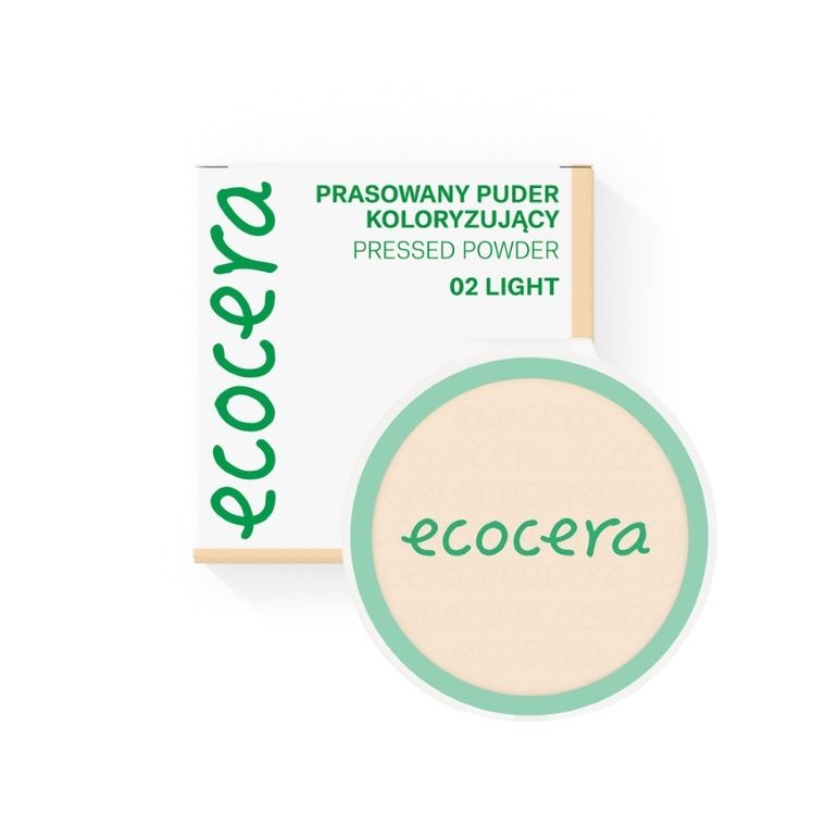 Ecocera, Color Pressed Powder, puder prasowany, light, 8.5g