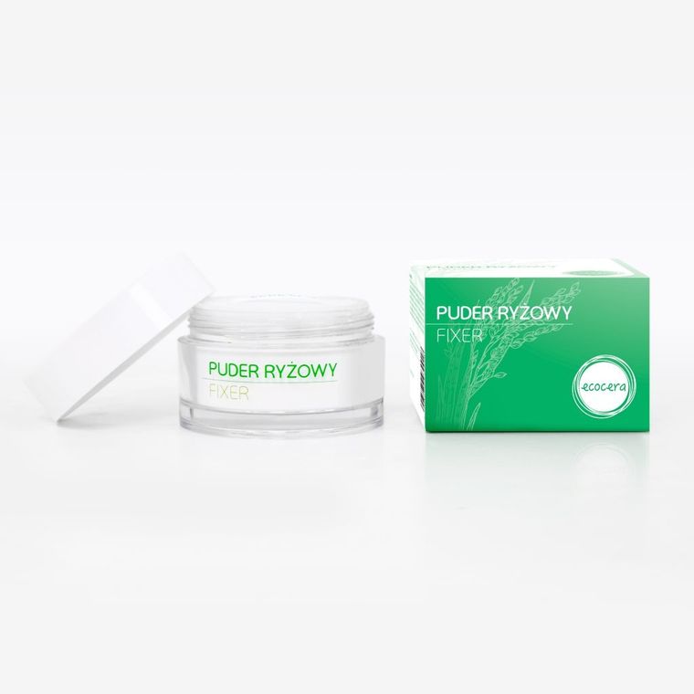 Ecocera, puder ryżowy sypki, fixer, 15 g