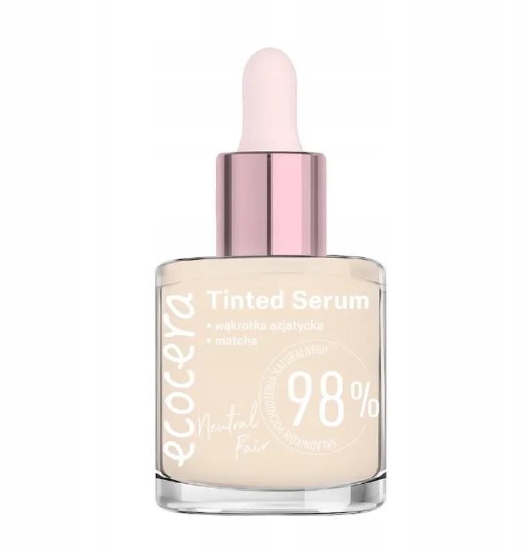 Ecocera, Tinted Serum, koloryzujące serum w podkładzie, neutral fair, 30 ml
