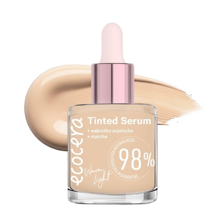 Ecocera, Tinted Serum, koloryzujące serum w podkładzie, rosy light, 30 ml