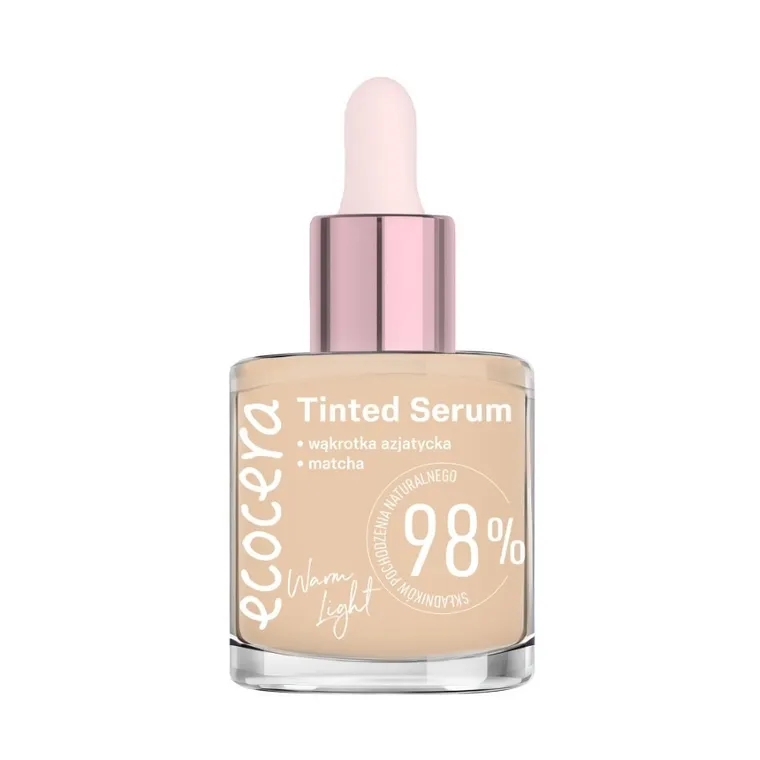 Ecocera, Tinted Serum, koloryzujące serum w podkładzie, warm light, 30 ml
