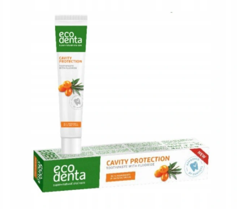 Ecodenta, pasta do zębów przeciw próchnicy z olejkiem z rokitnika, 75 ml