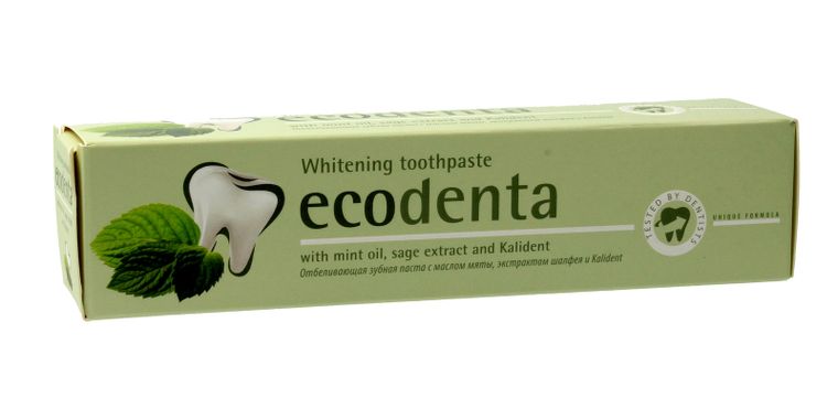 Ecodenta, pasta do zębów, wybielająca, miętowo-szałwiowa