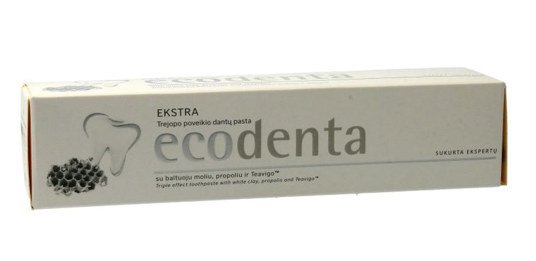 Ecodenta, Potrójne działanie, pasta do zębów, biała glinka