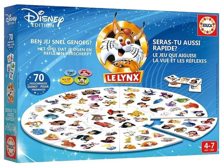 Educa, Disney, Ryś Lynx, 70 postaci, gra familijna na spostrzegwczość