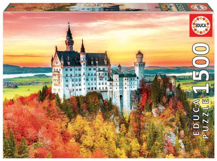Educa, Jesień w Neuschwanstein Niemcy, puzzle, 1500 elementów