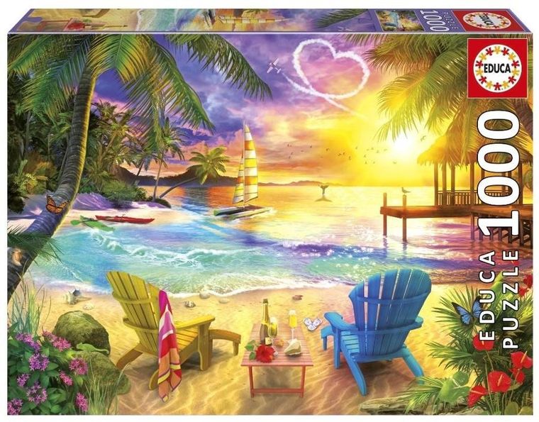 Educa, Kocham plażę, puzzle, 1000 elementów