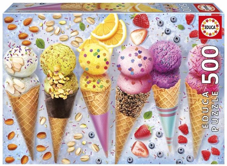 Educa, Lody w wafelku, puzzle, 500 elementów