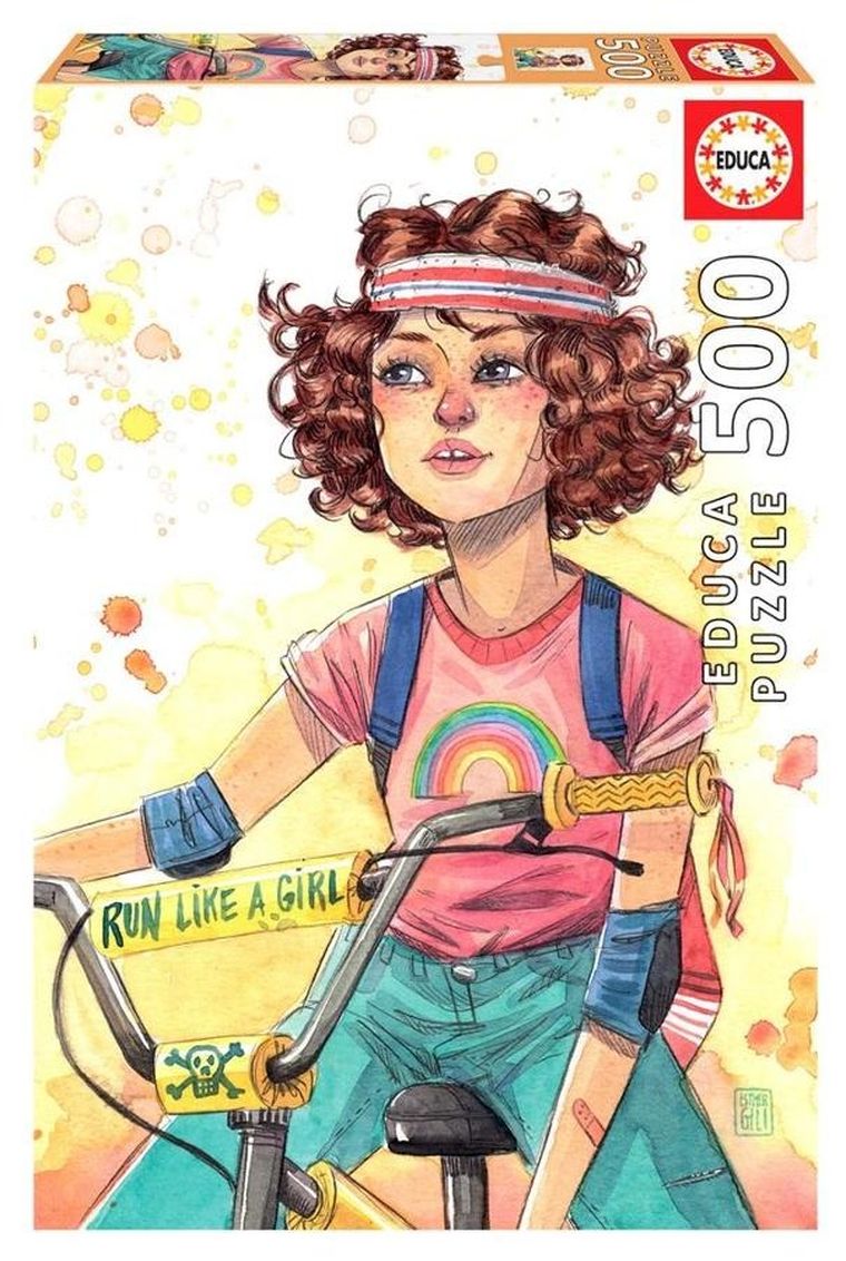 Educa, Run Like A Girl, Esther Gili, puzzle, 500 elementów