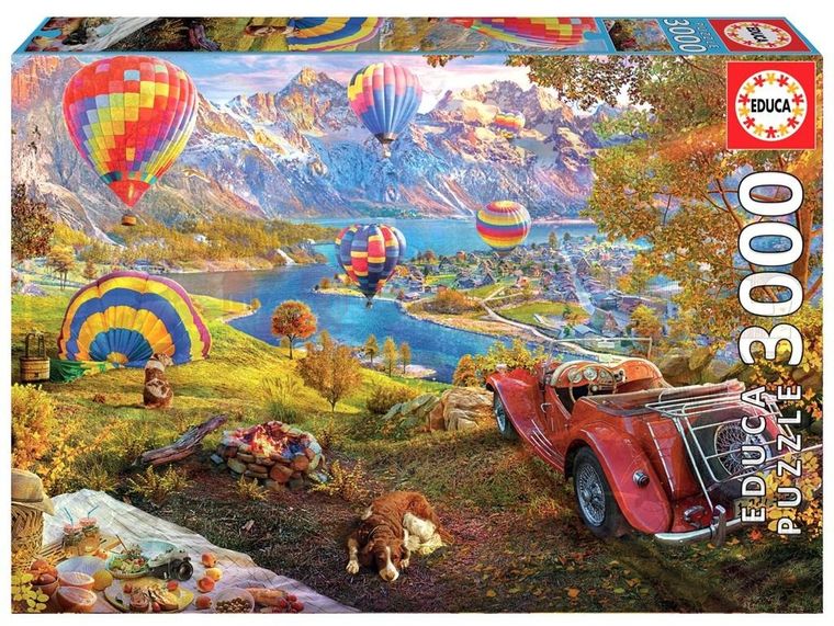 Educa, Start balonów, puzzle, 3000 elementów