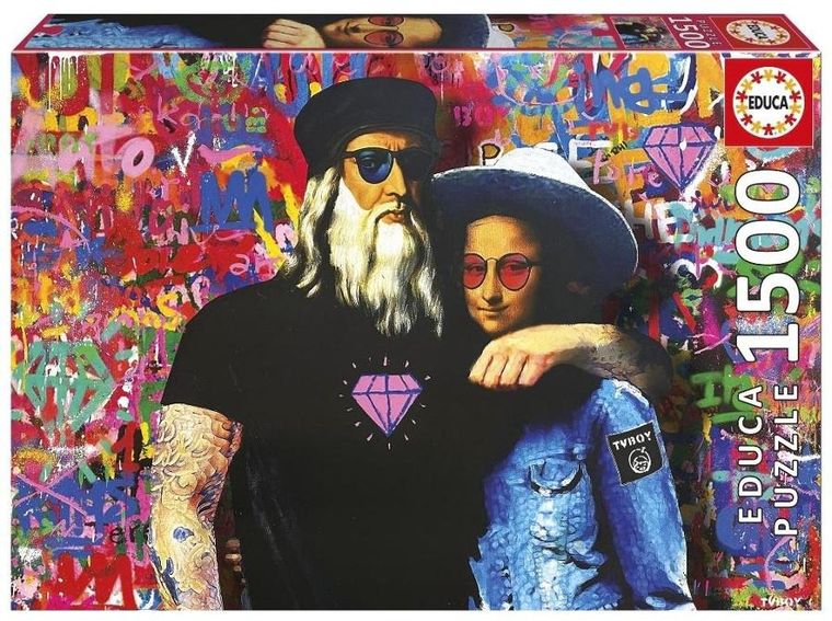 Educa, TV Boy, Leo i Lisa, puzzle, 1500 elementów
