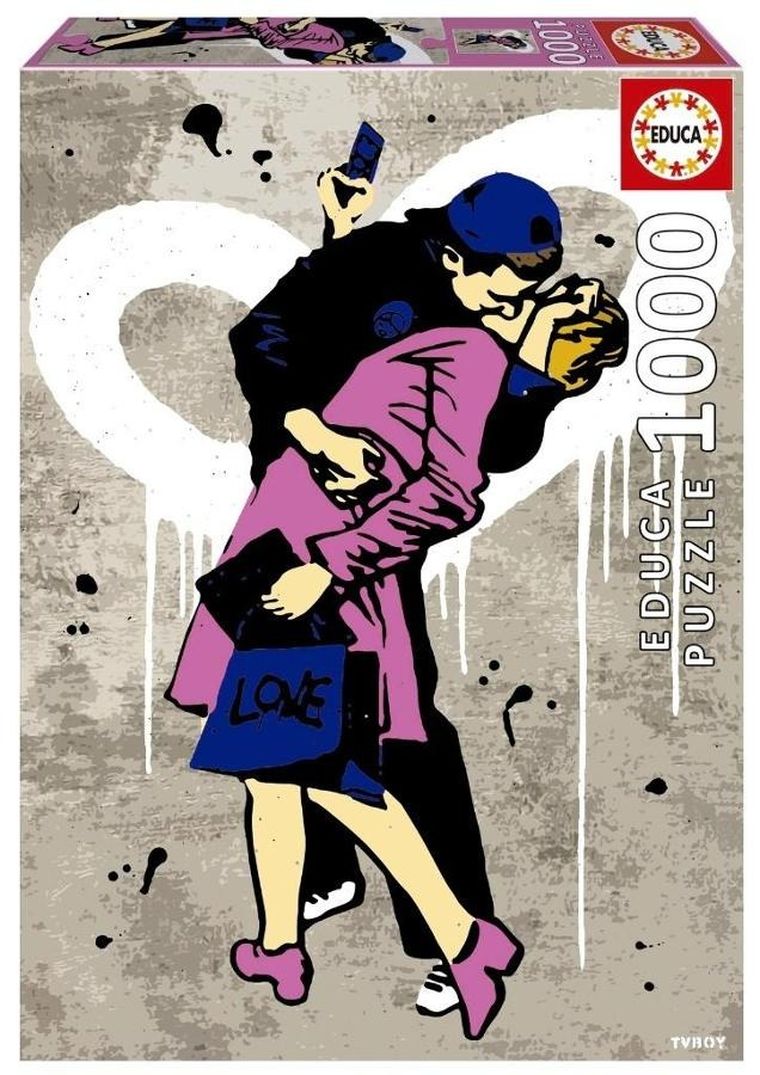Educa, TV Boy, Pocałunek, puzzle, 1000 elementów