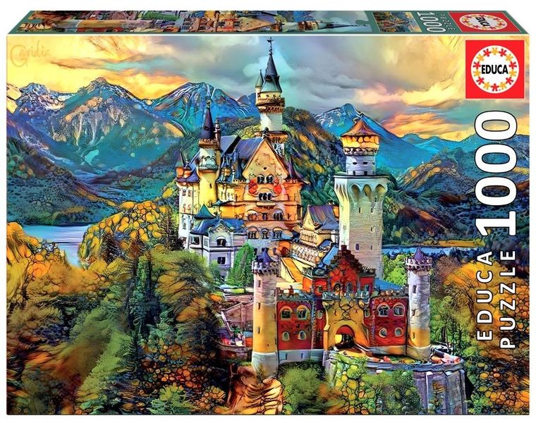 Educa, Zamek Neuschwanstein, Niemcy, puzzle, 1000 elementów
