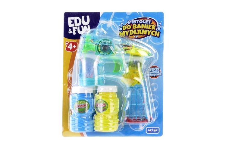 Edu&Fun, pistolet do baniek mydlanych, 1 szt.