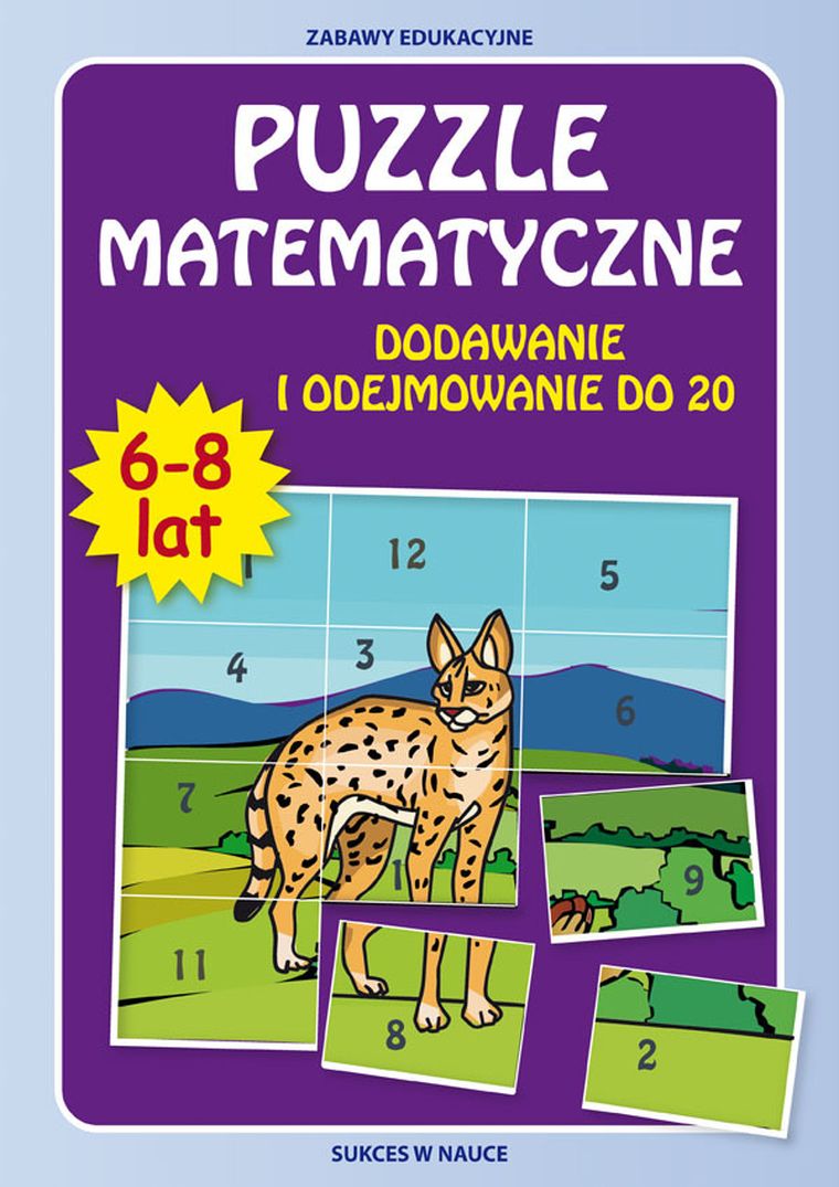 Edukacja wczesnoszkolna, Puzzle matematyczne. Dodawanie i odejmowanie do 20. Literat