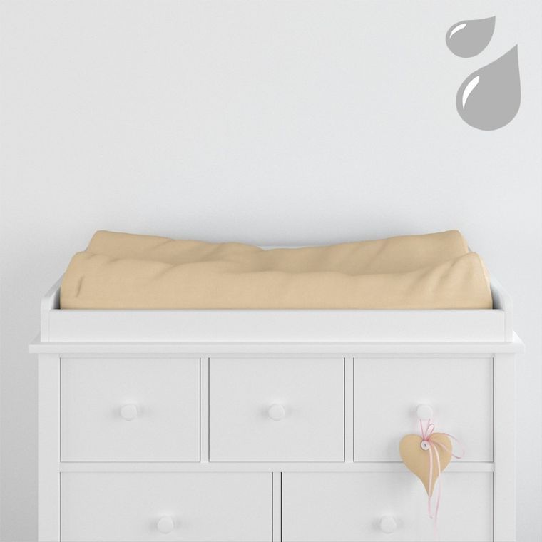 Eevi, pokrowiec na przewijak, bawełniany, beżowy