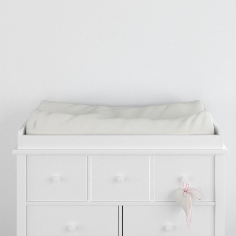 Eevi, pokrowiec na przewijak, bawełniany, ecru