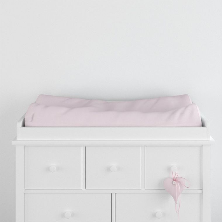 Eevi, pokrowiec na przewijak, bawełniany, jasny różowy