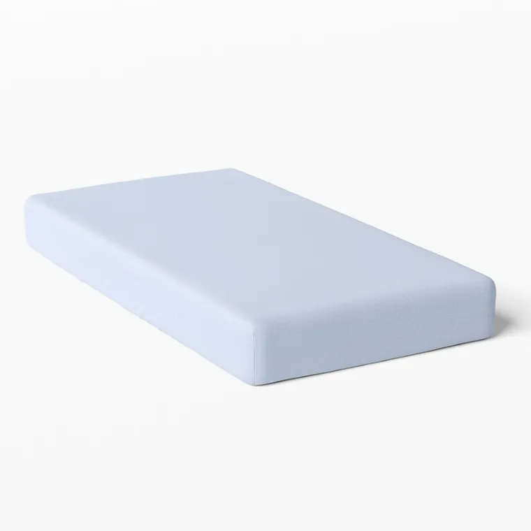 Eevi, prześcieradło bawełniane, jasnoniebieskie, 140-70 cm