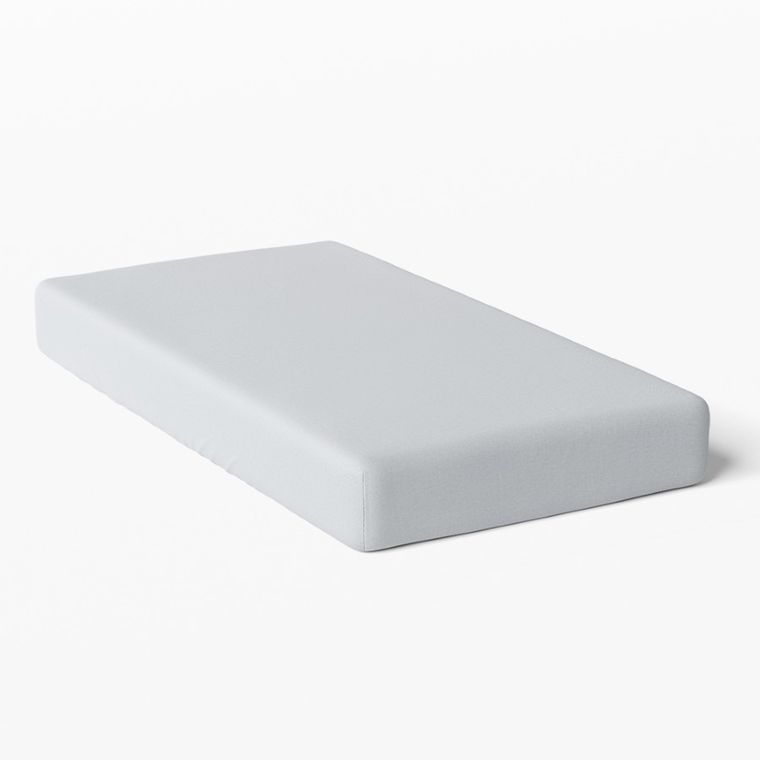 Eevi, prześcieradło bawełniane, jasnoszare, 140-70 cm