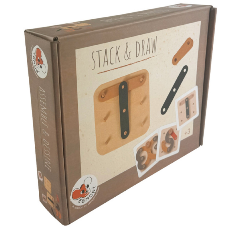 Egmont Toys, Łącz i rysuj, drewniana zabawka manualna