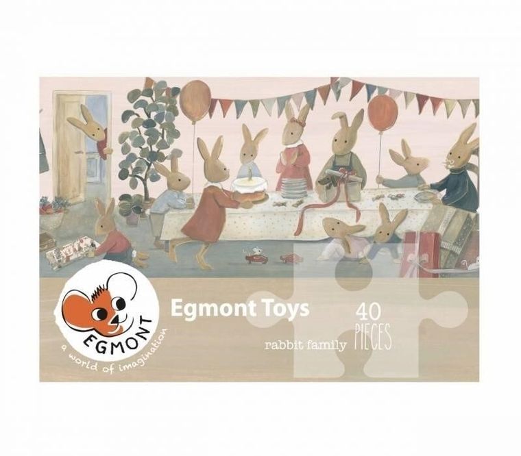 Egmont Toys, Rodzina Króliczków, puzzle, 40 elementów