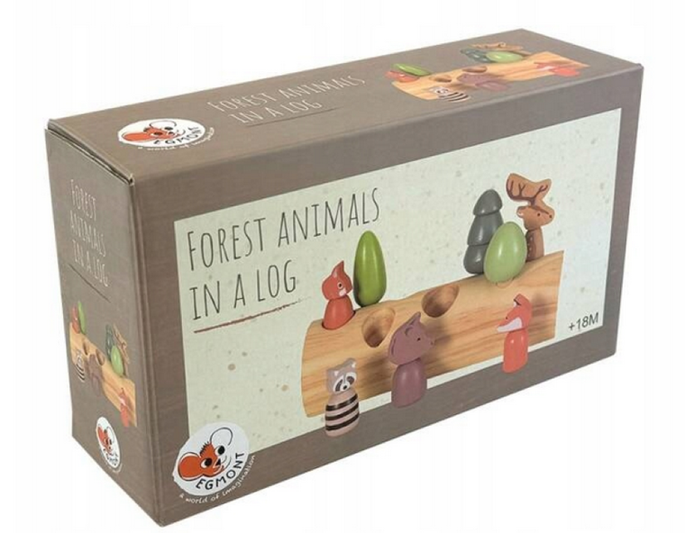 Egmont Toys, zwierzątka leśne, drewniany sorter