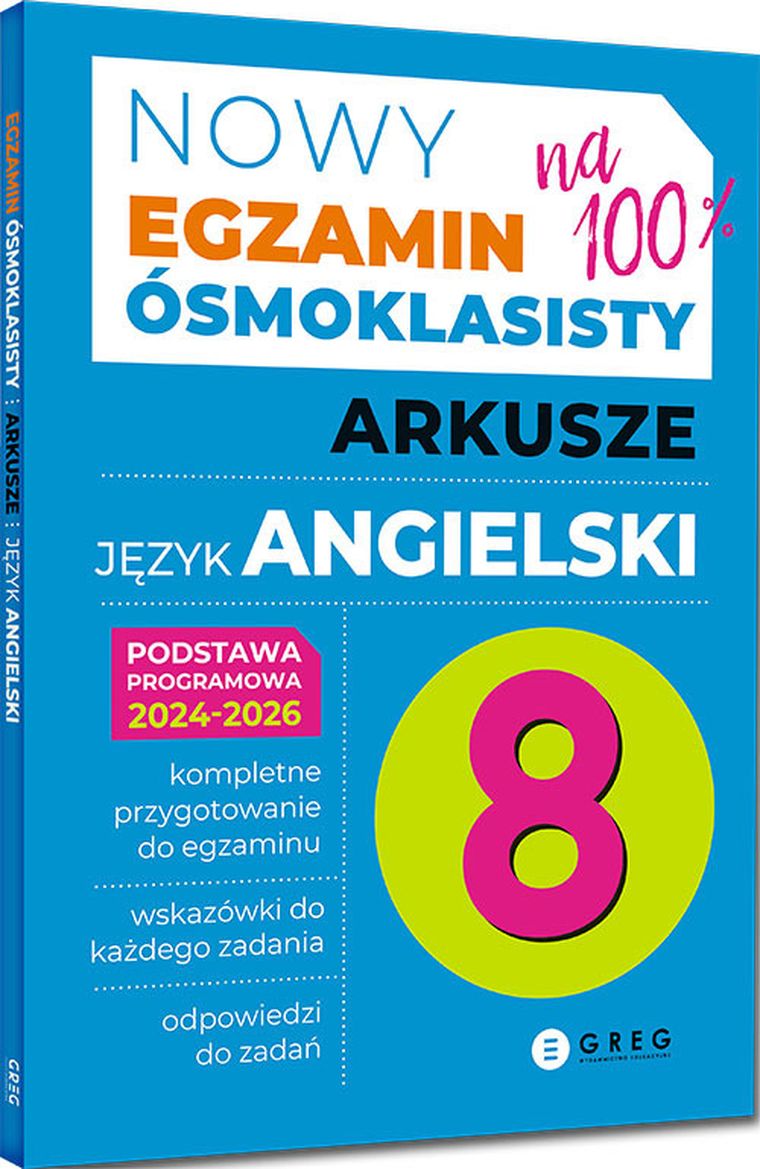 Egzamin ósmoklasisty - arkusze - język angielski - 2024-2026