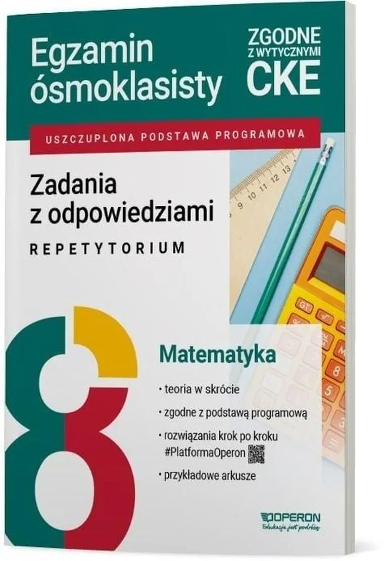 Egzamin ósmoklasisty 2026. Matematyka. Zadania z odpowiedziami.. Repetytorium
