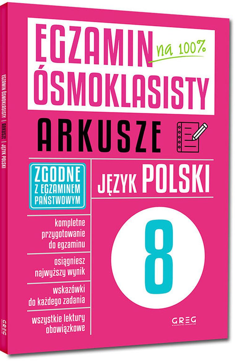 Egzamin ósmoklasisty na 100%. Arkusze. Język polski