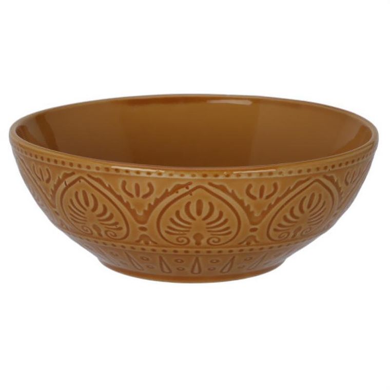 eh Excellent Houseware, ceramiczna miska ze żłobionym wzorem, 1060 ml