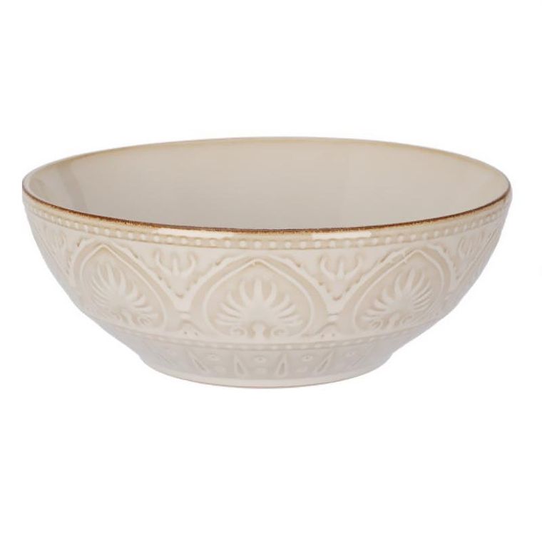 eh Excellent Houseware, ceramiczna miska ze żłobionym wzorem, 1060 ml