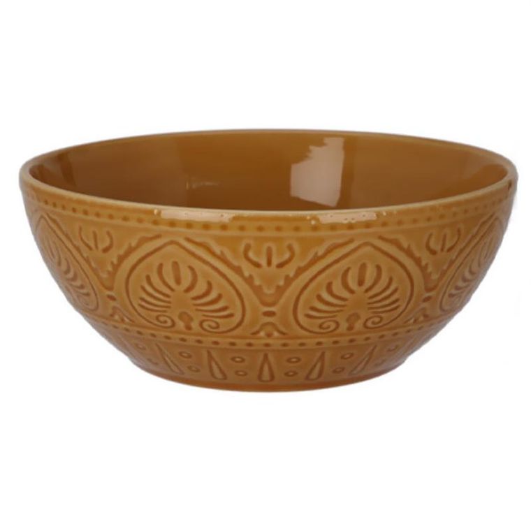 eh Excellent Houseware, ceramiczna miska ze żłobionym wzorem, 1900 ml