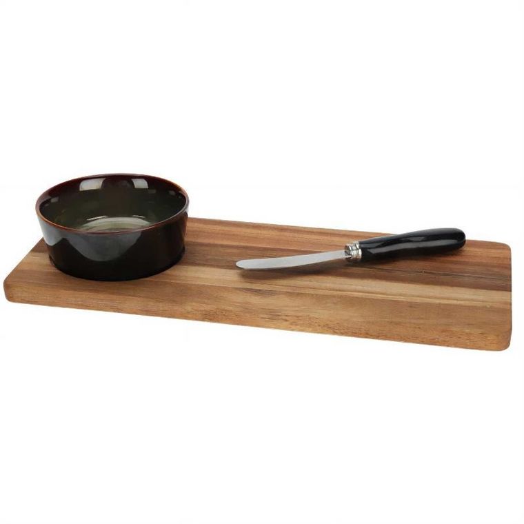 eh Excellent Houseware, deska do serwowania przekąsek, z miseczką i nożykiem