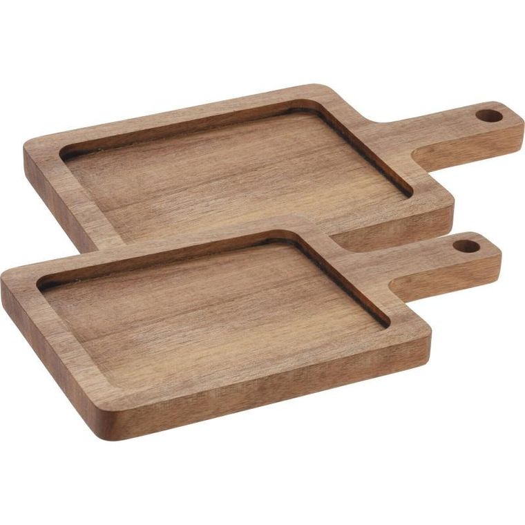 Eh Excellent Houseware, deska do serwowania z drewna akacji, 2 szt.