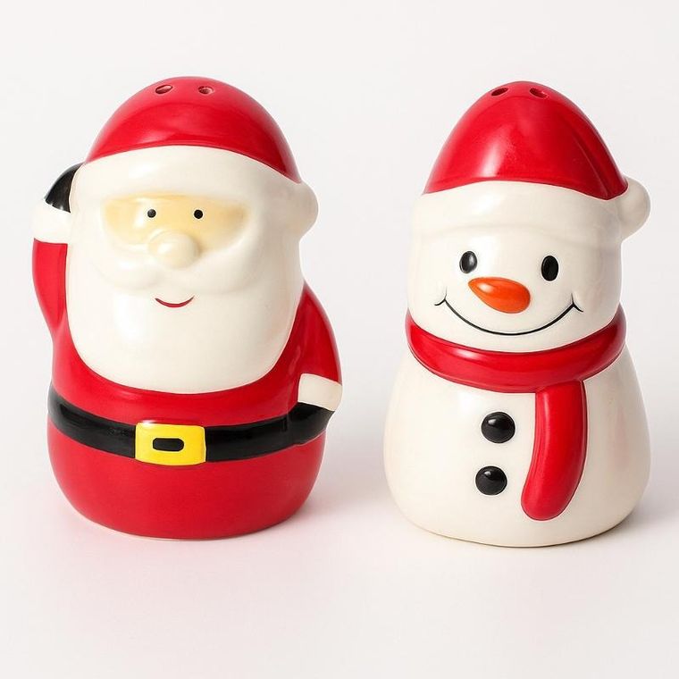 Eh Excellent Houseware, Noelune, solniczka i pieprzniczka, mikołaj i bałwanek