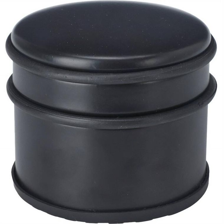 Eh Excellent Houseware, odbojnik do drzwi, czarny mat, średnica 9 cm