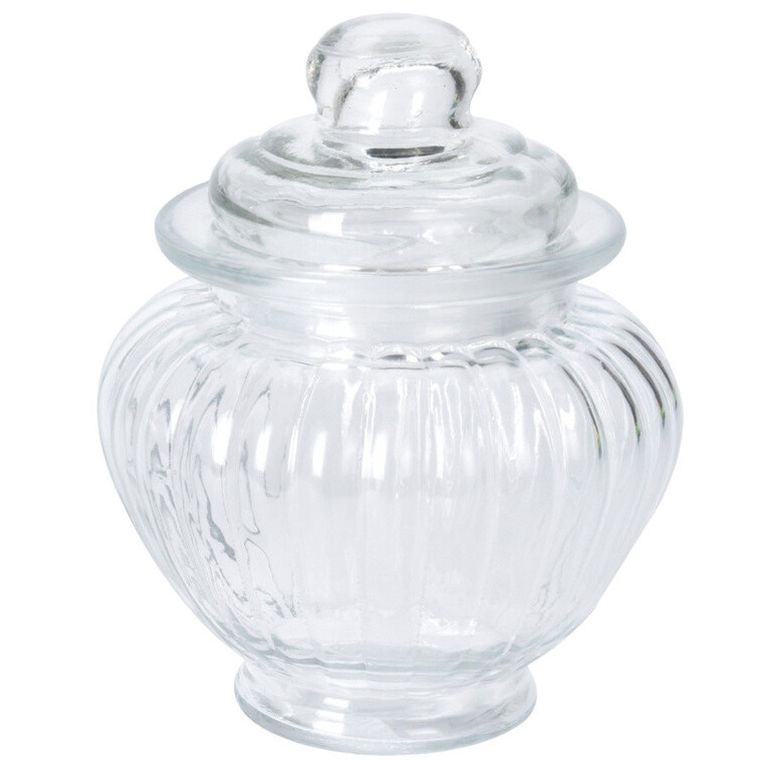 eh Excellent Houseware, prążkowany słoik z pokrywką