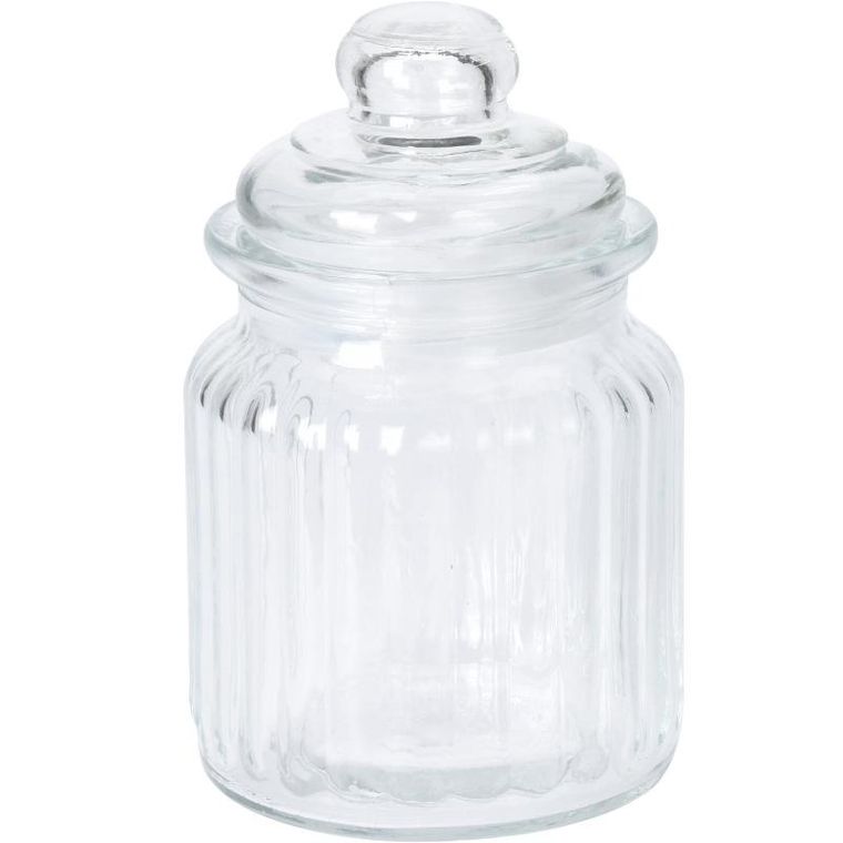 eh Excellent Houseware, prążkowany słoik z pokrywką