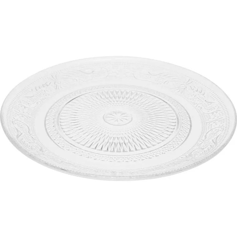 Eh Excellent Houseware, talerzyk do ciasta, szklany, średnica 18 cm