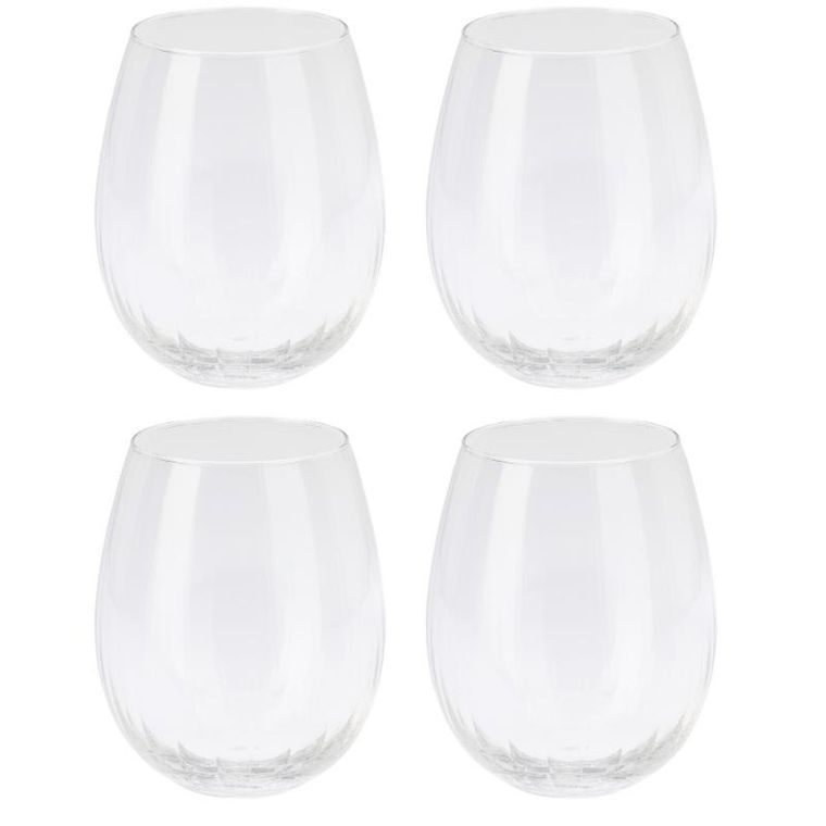 EH Excellent Houseware, zestaw pękatych szklanek, 440 ml, 4 szt.