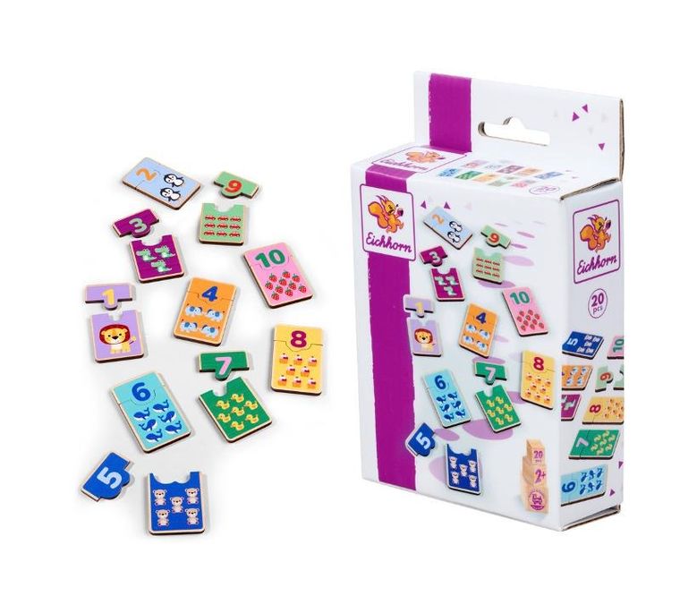 Eichhorn, Numerki, klocki edukacyjne, 20 elementów