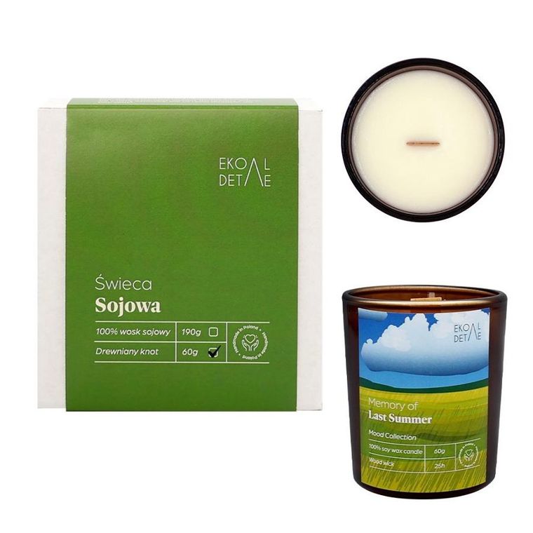 EkoDetale, Mood Stories, świeca sojowa w szkle, Memory of Last Summer, 60g
