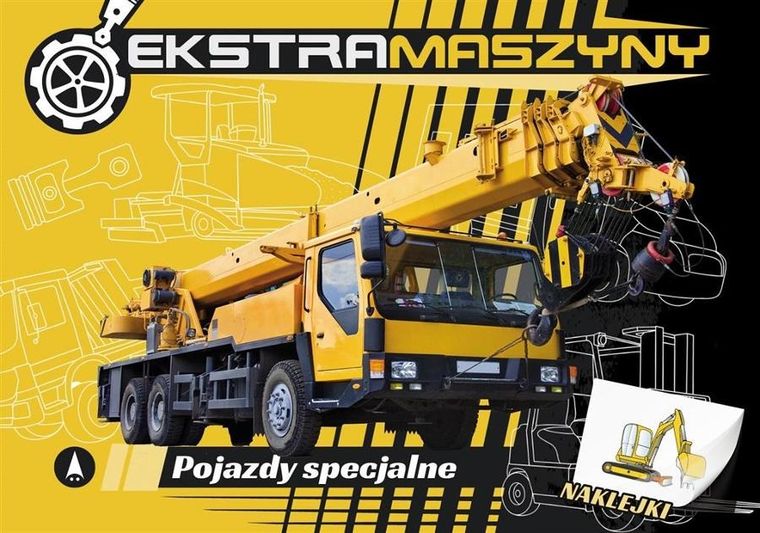 Ekstramaszyny. Pojazdy specjalne. Książka z naklejkami